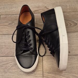 BECKETT SIMONON Reid Black White Leather Sz 9.5 Mens‎ Sneakers Shoes